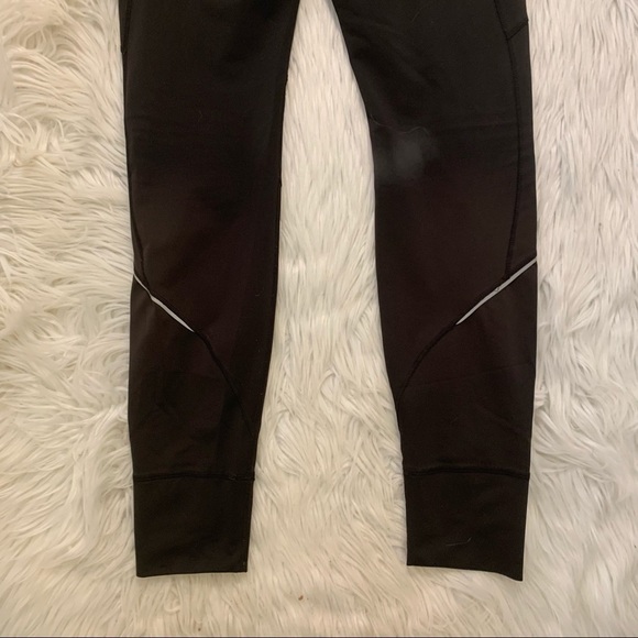 Brooks Running Leggings Black Light Blue - Picture 6 of 7